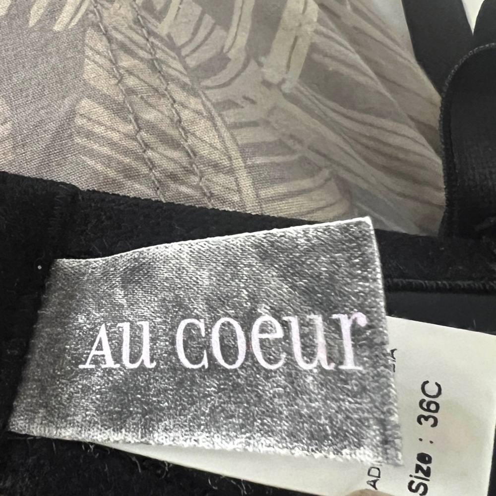 Au Coeur Bandeau Strapless or Strap Black Bra 36C - Picture 6 of 6